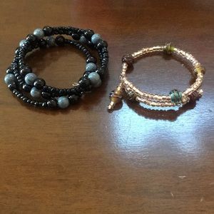 2 BEAUTIFULLY crafted wrap bracelets